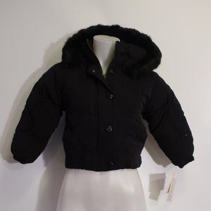 NWT Horizon Black Duck Down Full Zip Hooded Jacket S *